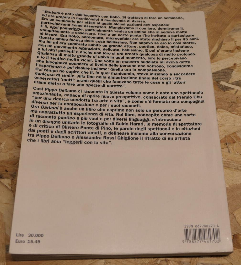Barboni - Il teatro Di Pippo Delbono - Ubulibri 2000