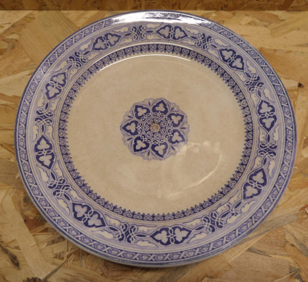 Ancienne Assiette Anglaise Sur Pied Piédouche Antique 19th Copeland - Lot de 2