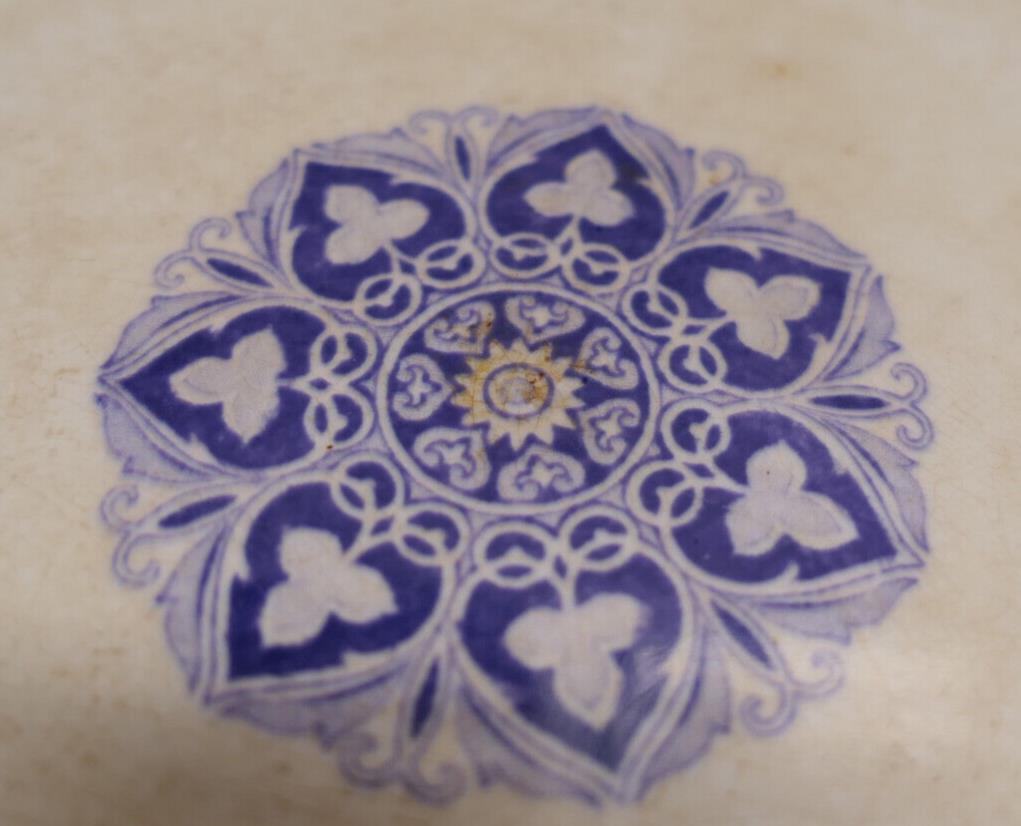 Ancienne Assiette Anglaise Sur Pied Piédouche Antique 19th Copeland - Lot de 2