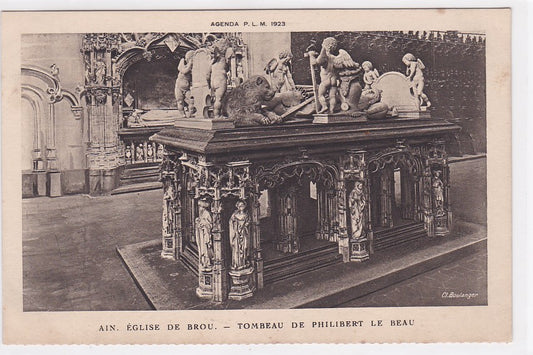 Carte Postale Ancienne CPA Église De Brou Tombeau De Philibert Le Beau - Agenda