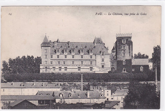 Carte Postale Ancienne CPA Pau - Le Château, Vue Prise De Gelos