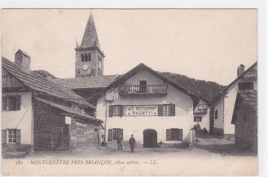 Carte Postale Ancienne CPA 05 - Montgenèvre Près Briançon - Café Restaurant Balcet