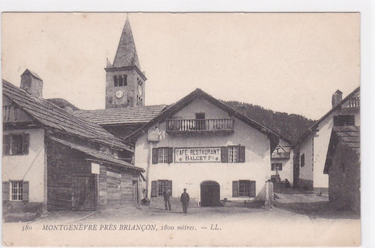 Carte Postale Ancienne CPA 05 - Montgenèvre Près Briançon - Café Restaurant Balcet
