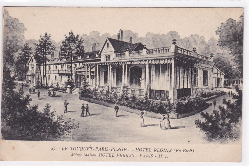 Carte Postale Ancienne CPA 62 - Le Touquet-Paris-Plage - Hôtel Régina - Hôtel Ferras