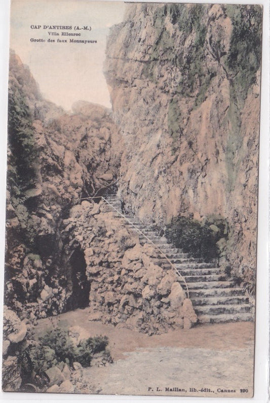 Carte Postale Ancienne CPA 06 - Cap D'Antibes - Villa Eilenroc Grotte Des Faux Monnayeurs