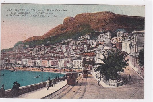 Old Postcard CPA Monte-Carlo - The Rise of the Casino and La Condamine