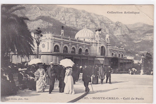 Old Postcard CPA Monte-Carlo - Café De Paris