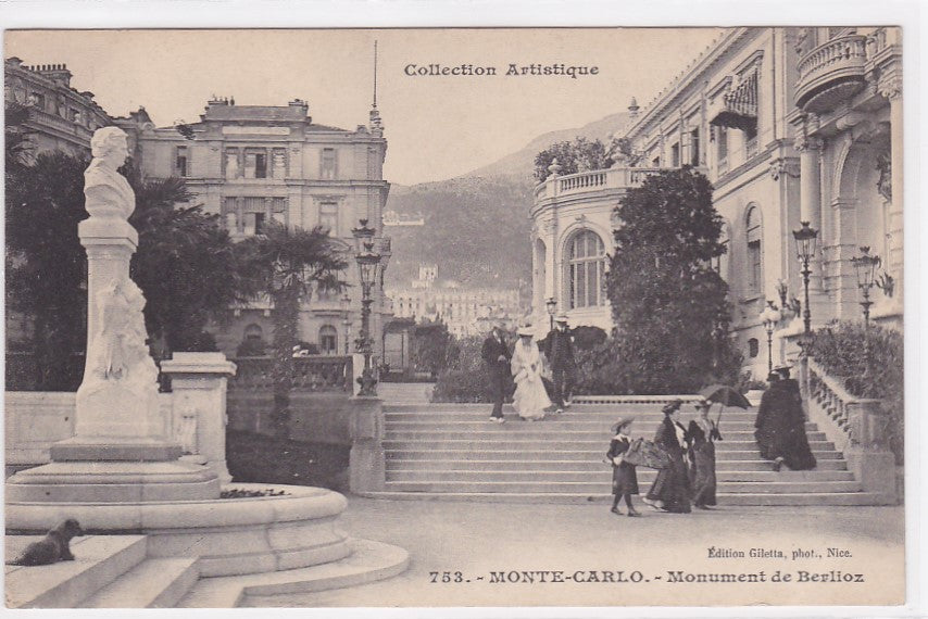 Old Postcard CPA Monte-Carlo - Berlioz Monument
