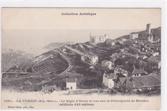 Carte Postale Ancienne CPA 06 - La Turbie - Le Righi D'Hiver Et Vue Sur La Principauté De Monaco