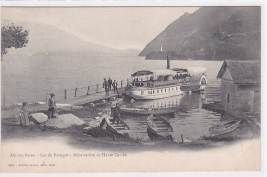 Carte Postale Ancienne CPA 73 - Aix-Les-Bains - Lac Du Bourget - Débarcadère De