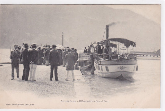 Carte Postale Ancienne CPA 73 - Aix-Les-Bains - Débarcadère - Grand Port