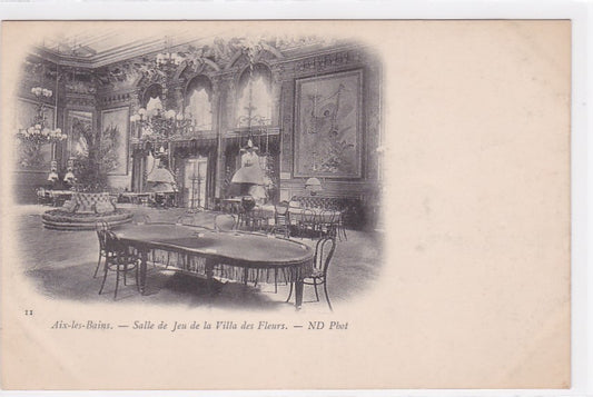Carte Postale Ancienne CPA 73 - Aix-Les-Bains - Salle De Jeu De La Villa Des Fleurs