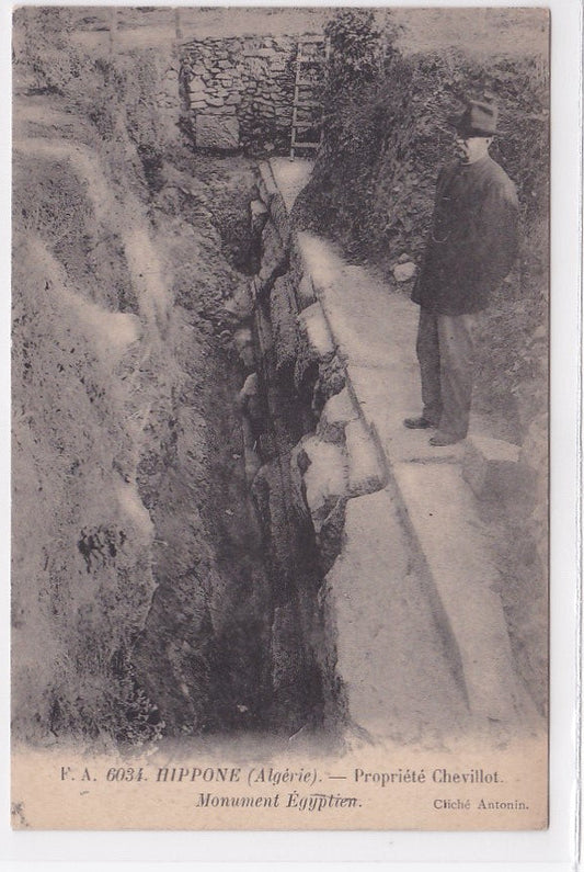 Carte Postale Ancienne CPA Algérie - Hippone - Propriété Chevillot - Monument Égyptien