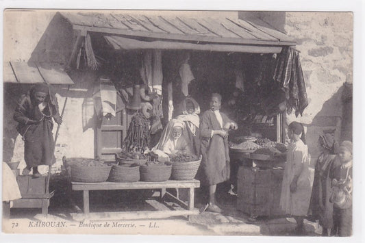 Carte Postale Ancienne CPA Tunisie - Kairouan - Boutique De Mercerie