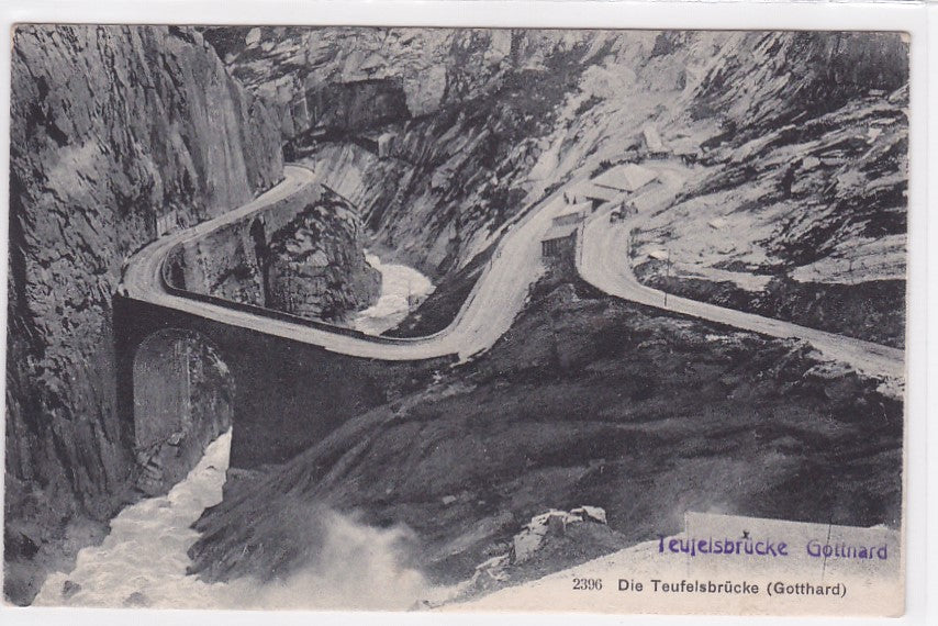 Old Postcard CPA Switzerland - Die Teufelsbrucke - Gotthard