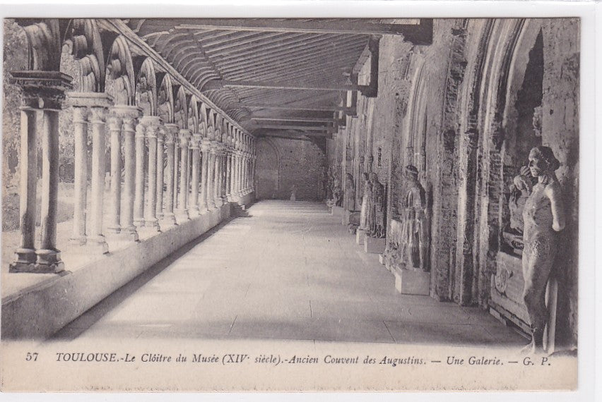 Carte Postale Ancienne CPA 31 Toulouse - Le Cloitre Du Musée - Ancien Couvent Des Augustins - Une Galerie