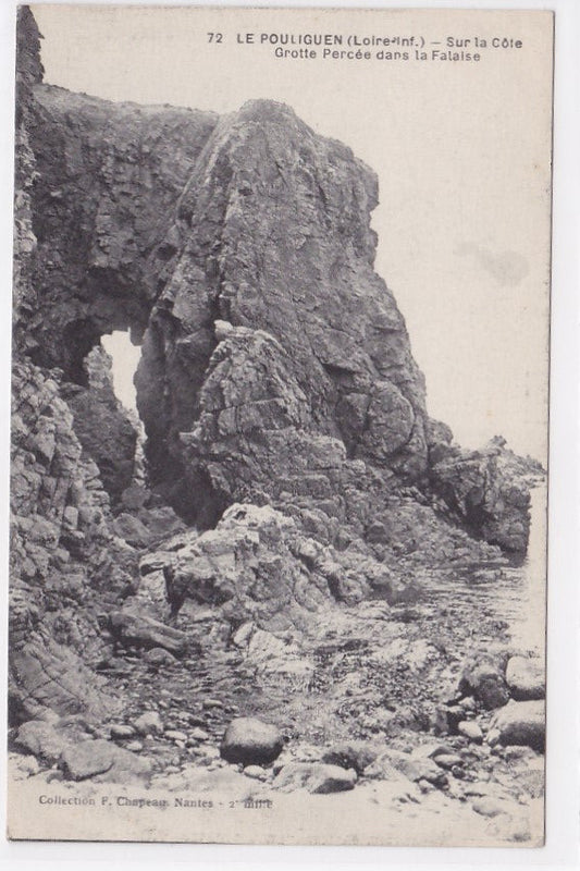 Carte Postale Ancienne CPA 44 - Le Pouliguen - Sur La Côte - Grotte Percée Dans