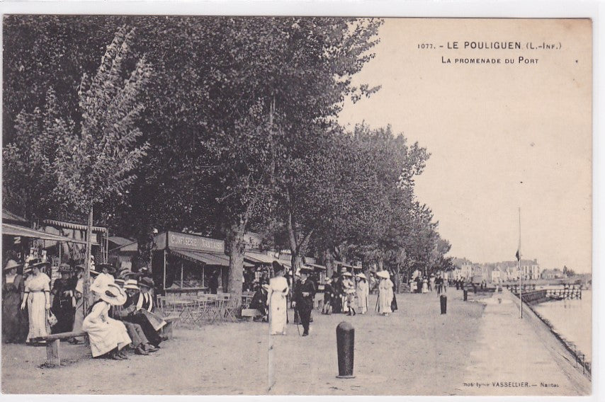 Carte Postale Ancienne CPA 44 - Le Pouliguen - La Promenade Du Port