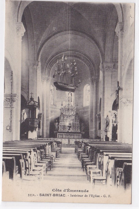 Carte Postale Ancienne CPA 35 - Côte D'Émeraude - Saint-Briac - Intérieur De L'Église
