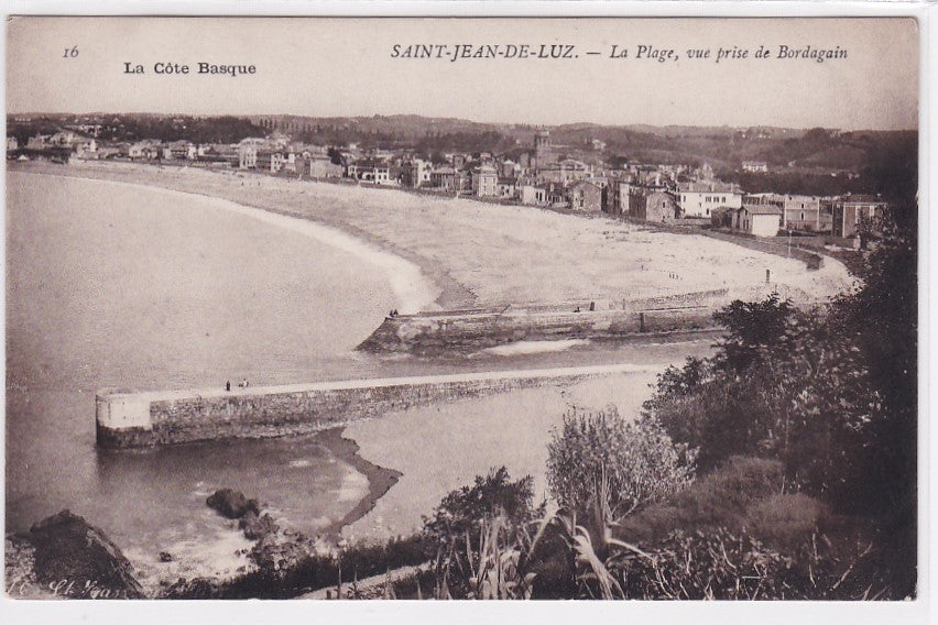 Carte Postale Ancienne CPA 64 - Saint-Jean-De-Luz - La Plage, Vue Prise De Bordagain