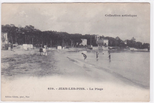 Carte Postale Ancienne CPA 06 - Juan-Les-Pins - La Plage