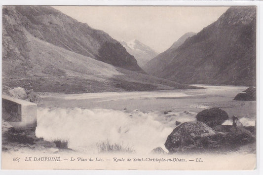Carte Postale Ancienne CPA 38 - Le Dauphiné - Le Plan Du Lac - Route De Saint-Christophe-En-Oisans