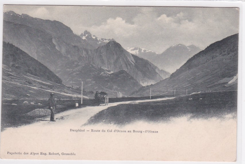 Carte Postale Ancienne CPA 38 - Dauphiné - Route Du Col D'Ornon Au Bourg-D'Oisans