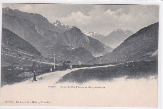 Carte Postale Ancienne CPA 38 - Dauphiné - Route Du Col D'Ornon Au Bourg-D'Oisans