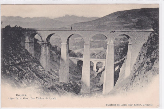 Carte Postale Ancienne CPA 38 - Dauphiné - Ligne De La Mure - Les Viaducs De Loulla
