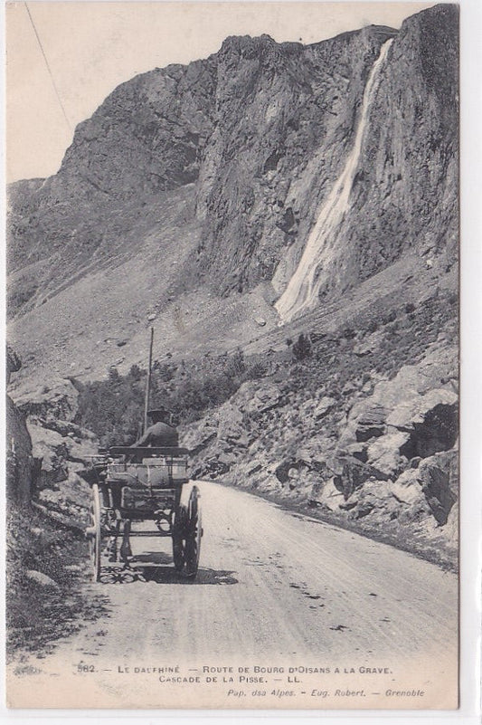 Carte Postale Ancienne CPA 38 - Le Dauphiné - Route De Bourg D'Oisans À La Grave - Cascade De La Pisse