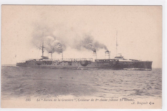 Old Postcard CPA Navy War - The Jurien de la Gravière, 1st Class Cruiser