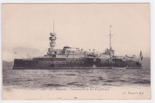 Old Postcard CPA Navy War - The Magenta, Torpedo Boat Training Vessel