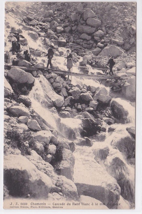 Carte Postale Ancienne CPA 74 - Chamonix - Cascade Du Mont Blanc À La Mer De Glace