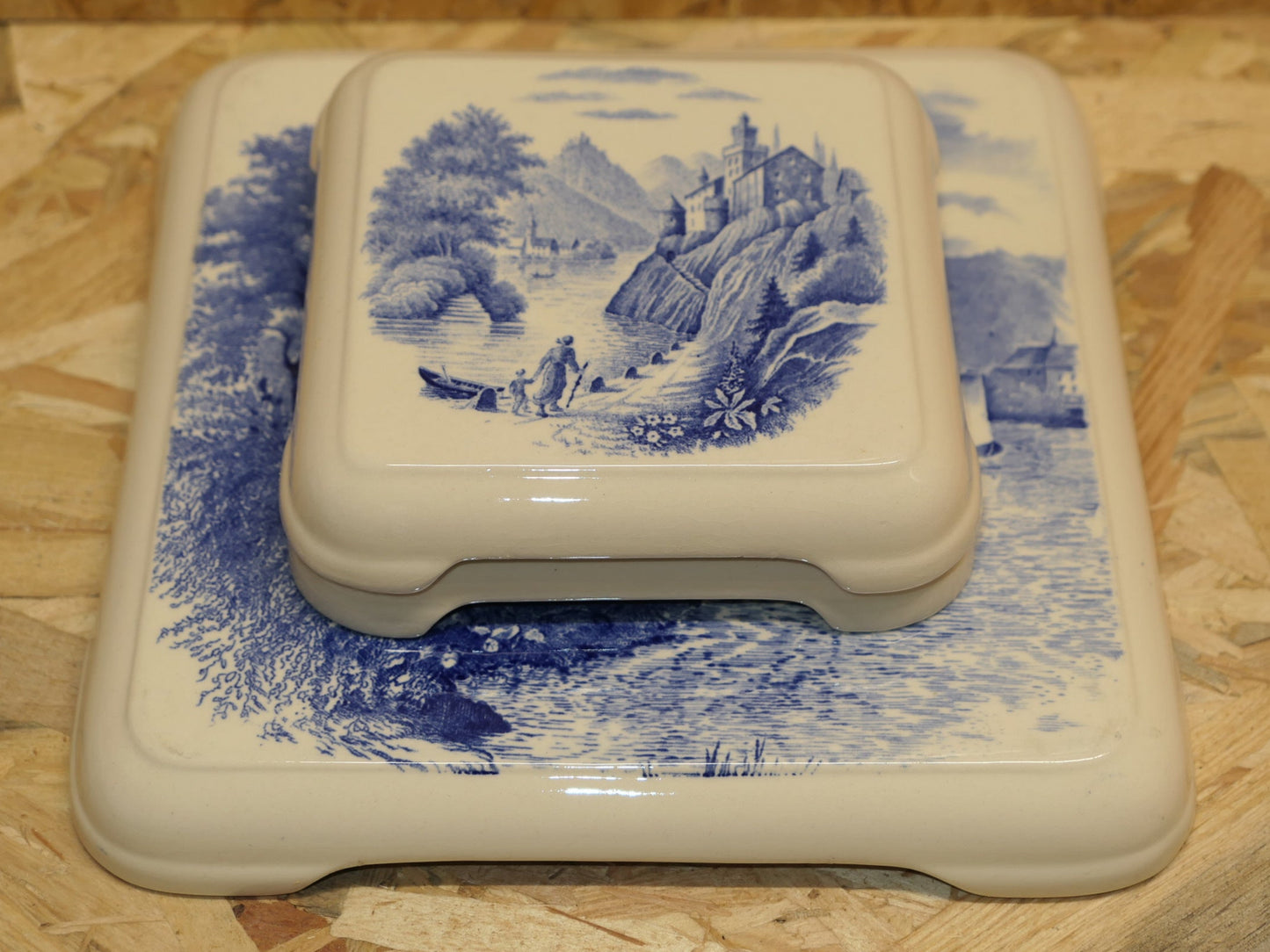 Ensemble Vintage Dessous De Plat & Reposes Bouteilles Villeroy & Boch Mettlach
