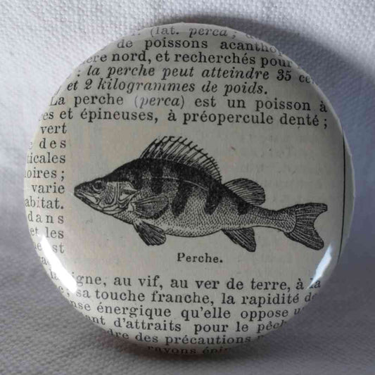 Perche - Badge Encyclopédique Original - Ancienne Gravure