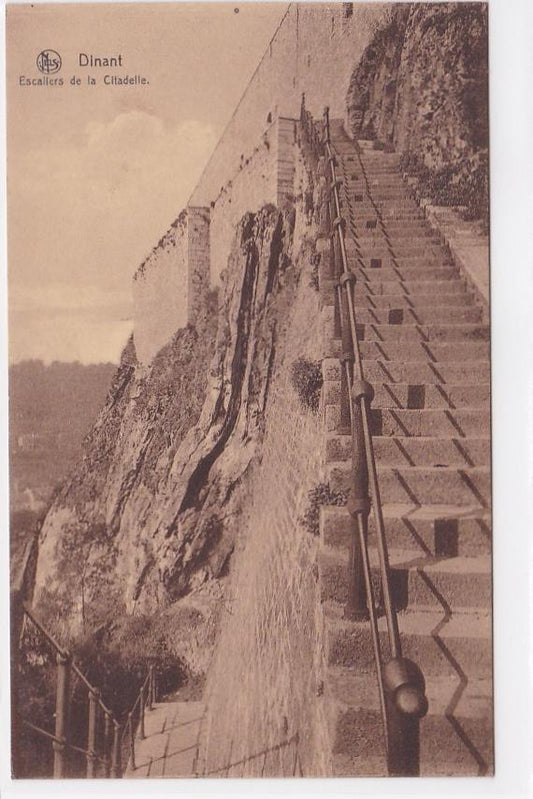 Old Postcard CPA Belgium - Dinant - Stairs of the Citadel
