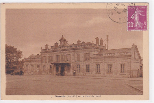 Carte Postale Ancienne CPA 95 Sannois - La Gare Du Nord