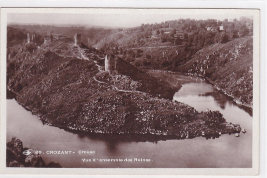 Carte Postale Ancienne CPA 23 Creuse - Crozant - Vue D'Ensemble Des Ruines