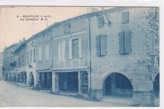 Carte Postale Ancienne CPA 47 Beauville - Les Cornières