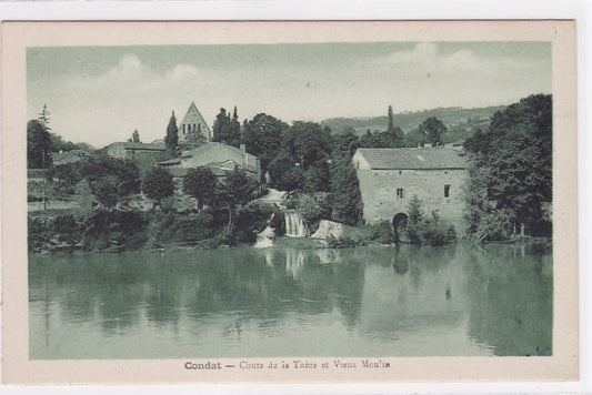 Carte Postale Ancienne CPA Condat - Chute De La Thèze Et Vieux Moulin