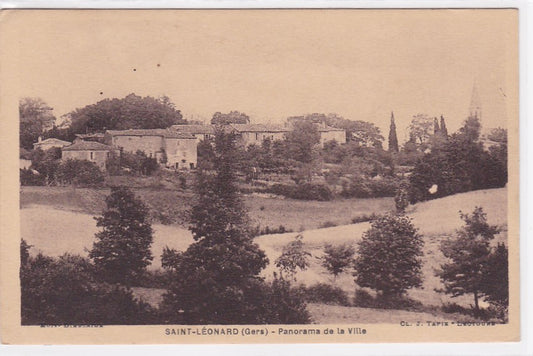 Carte Postale Ancienne CPA 32 Gers - Saint-Léonard - Panorama De La Ville