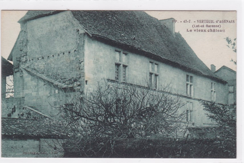Carte Postale Ancienne CPA 47 Verteuil-D'Agenais - Le Vieux Château