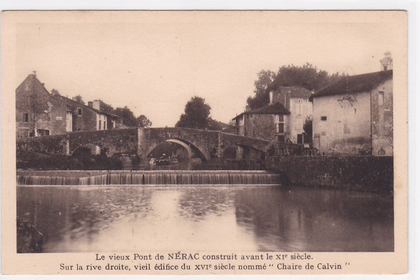 Carte Postale Ancienne CPA 47 Le Vieux Pont De Nérac