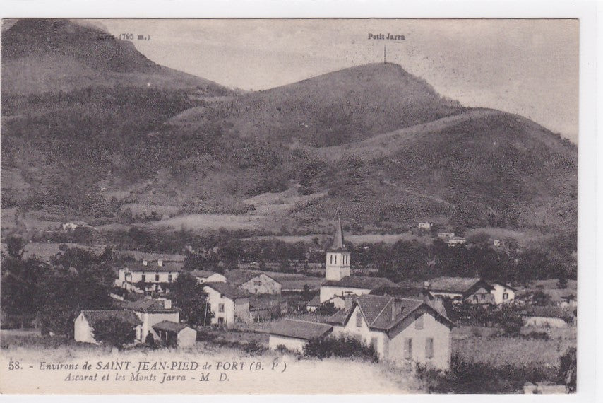 Old Postcard CPA Saint-Jean-Pied-De-Port - Ascarat and the Jarra Mountains