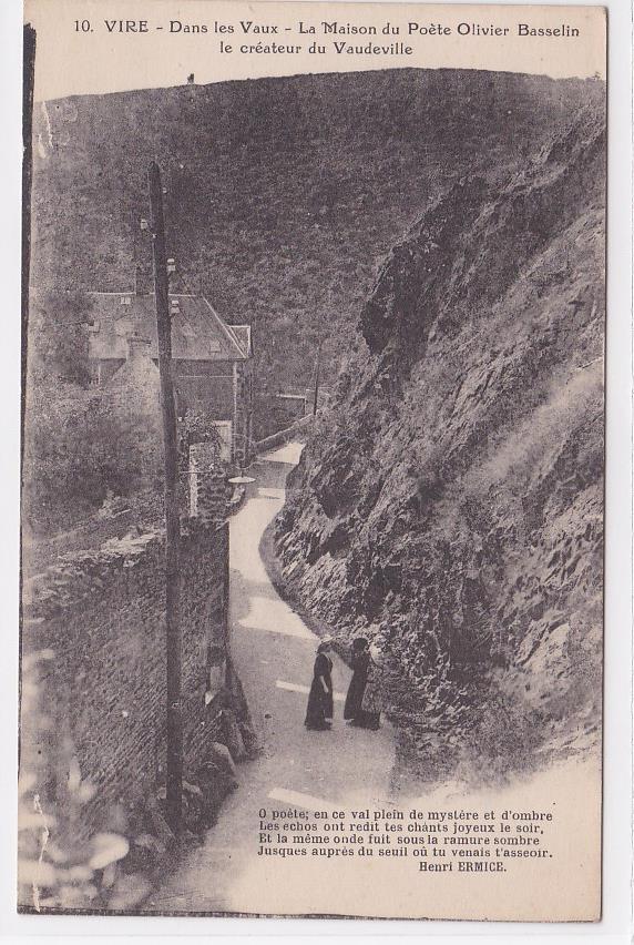 Carte Postale CPA 14 Vire - Dans Les Vaux - Maison Du Poète Olivier Basselin