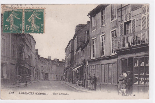 Carte Postale Ancienne CPA Calvados 14 - Argences - Rue Lecomte