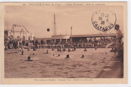 Carte Postale Ancienne CPA Trouville - Piscine Olympique - Partie De Water-Polo