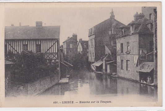 Carte Postale Ancienne CPA Calvados 14 - Lisieux - Maisons Sur La Touques