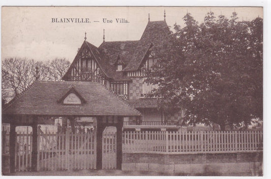 Carte Postale Ancienne CPA Calvados 14 Blainville - Une Villa