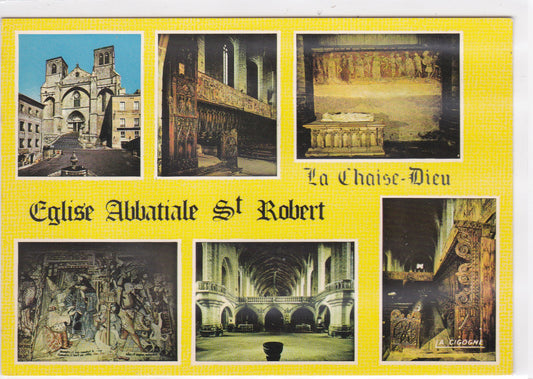 Carte Postale CPM 43 La Chaise-Dieu - Église Abbatiale St-Robert - Multivue